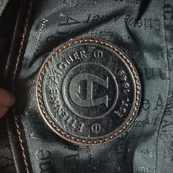 Vintage Black leather Etienne aigner purse - Picture 6 of 7